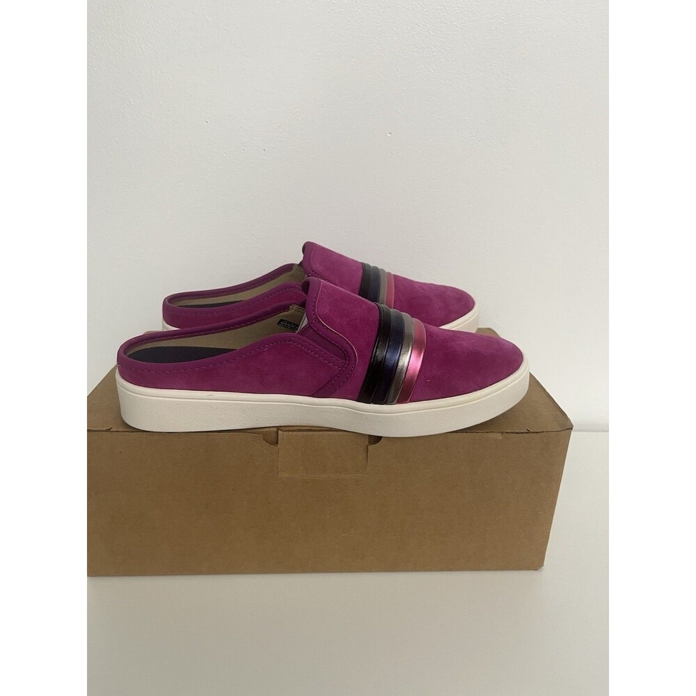 Spenco St Barts Hot Pink Suede Slip On Sneakers Slides Women’s Size 8.5 W
